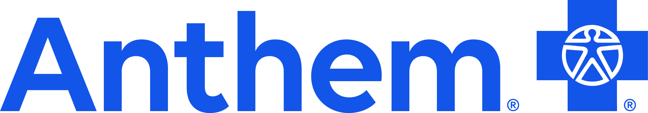 Anthem with a Blue Cross icon. 